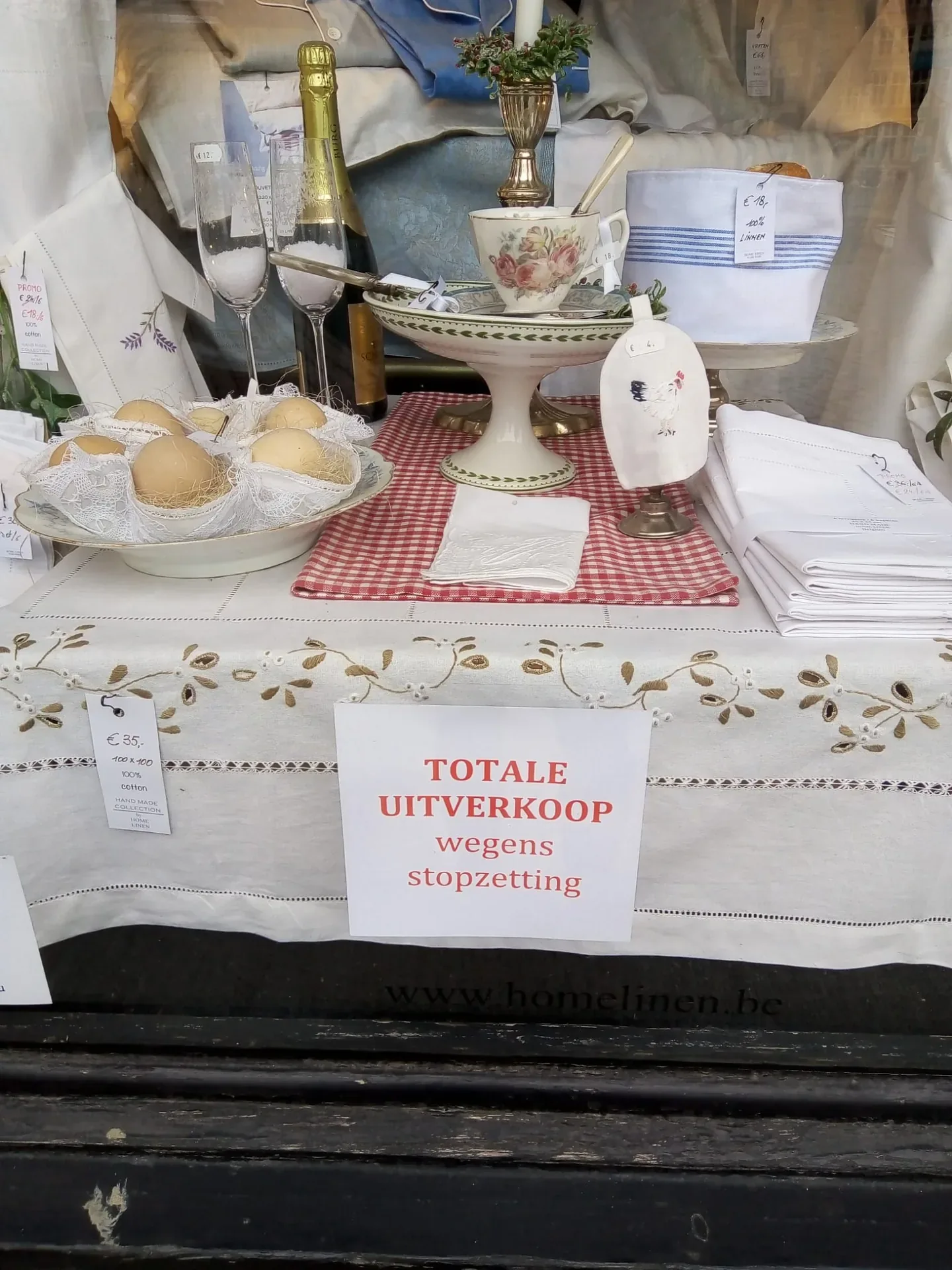 TOTALE UITVERKOOP wegens stopzetting